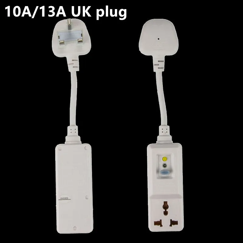 10А 13А штепсельная вилка Великобритании GFCI защита от утечки безопасности RCD