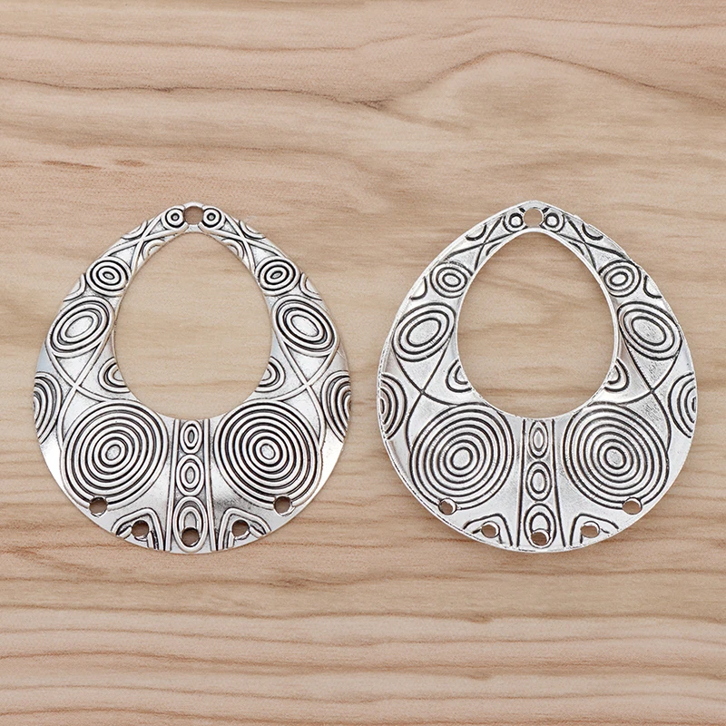 6 шт. богемные большие искусственные подвески в стиле бохо для ожерелья серег