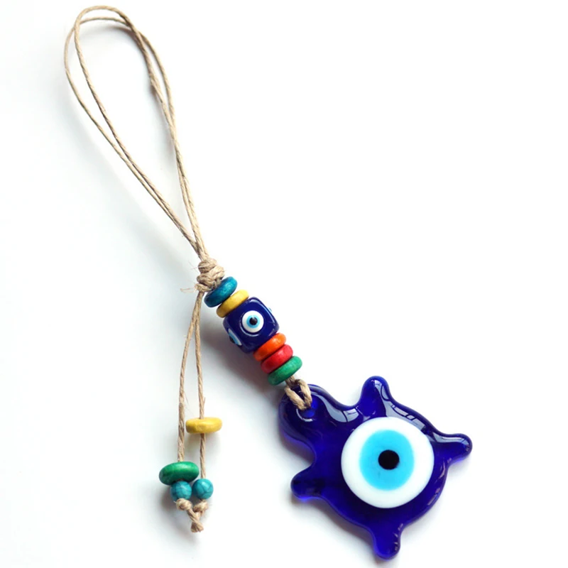 EVIL EYE cuckle подвеска для ключей держатель для ключей стеклянный шарик синий турецкий брелок для ключей в форме глаза Модные Ювелирные изделия Подарки для женщин мужчин мальчиков LE242