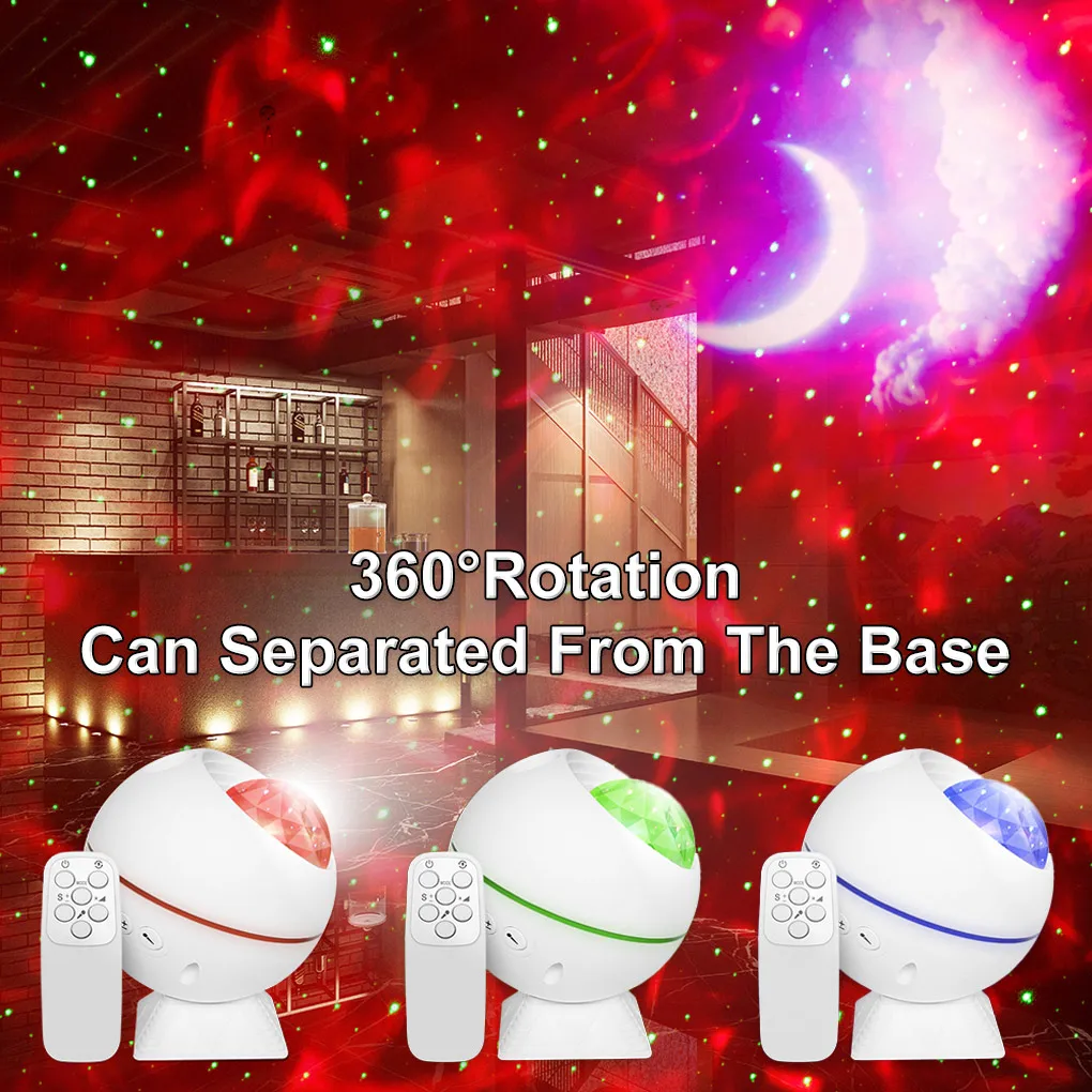 

Проектор galaxy со звездами, Ночной светильник, прикроватный столик для спальни, лампы в виде Луны, ночник в виде Луны, рождественский подарок д...