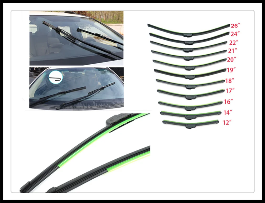 Универсальная U образная мягкая Безрамная безкаркасная фотолампа для Mercedes Benz