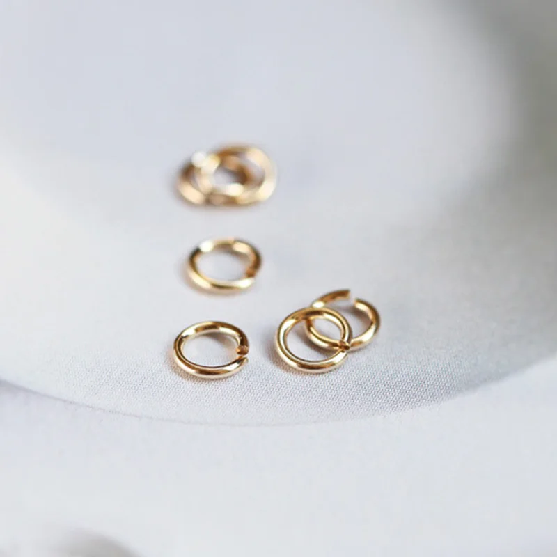 

50pc DIY America 14K Gold Gild Connector Open Circle Closed Circle 0.5x2.5mm 0.5x3mm 0.64x3mm 0.64x4mm 0.64x5mm Accessories