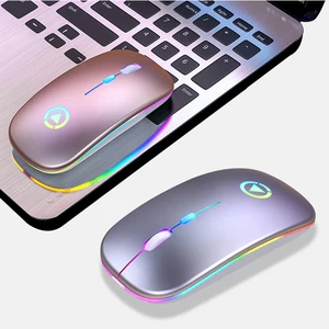 wireless bluethooth mouse rgb rechargeable mouse wireless computer silent mouse led backlit ergonomic gaming mouse for laptop pc free global shipping