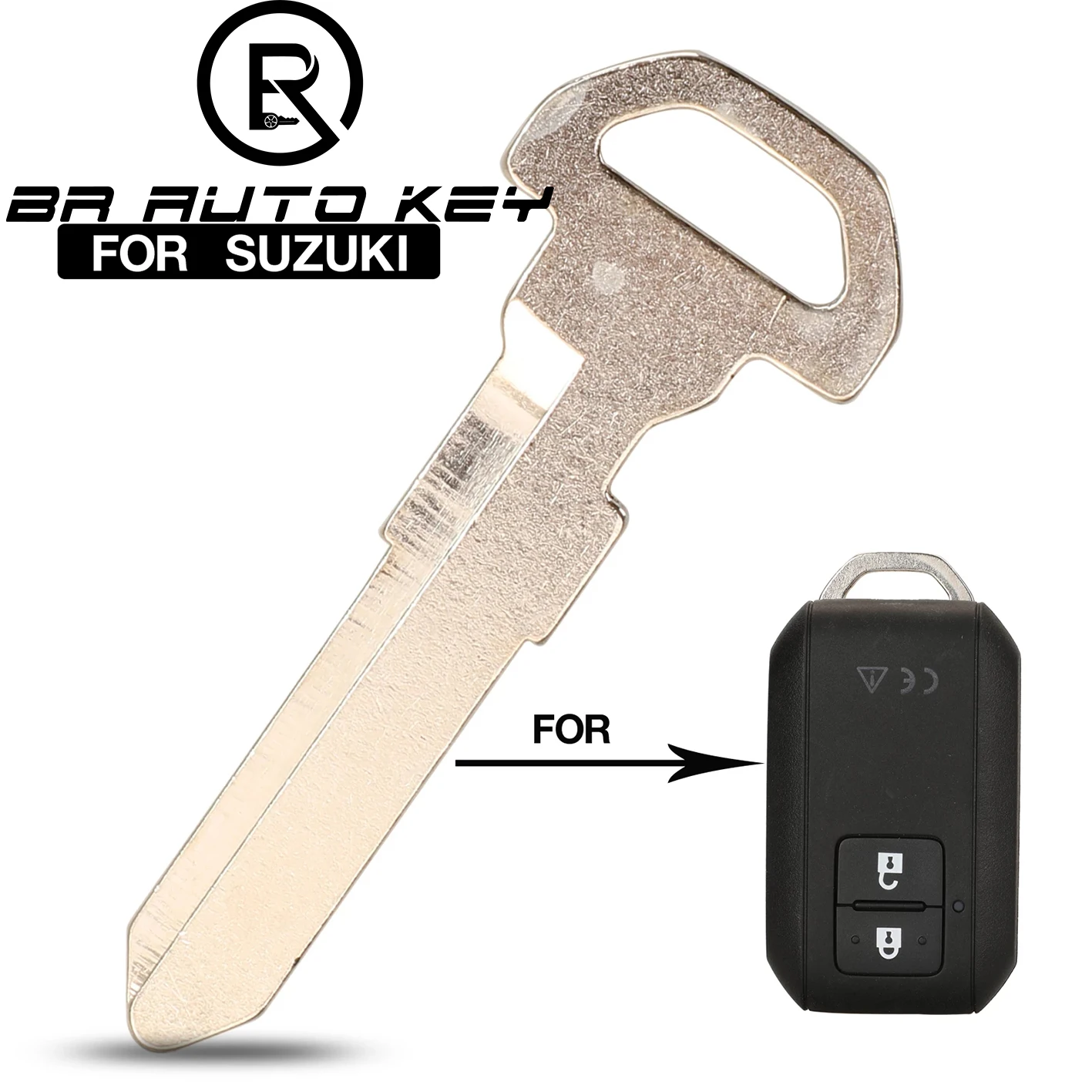 

Аварийный ключ для Suzuki Swift ERTIGA VITARA SWIFT, дистанционный умный автомобильный ключ, вставка с необрезанными заготовками, маленькое лезвие HU133R