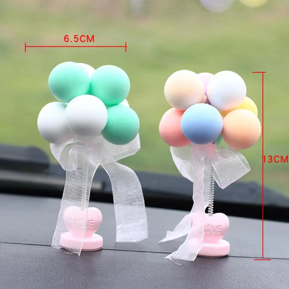 

60% Dropshipping!!Auto Interior Multicolour Lovely Balloon Car Dashboard Home Decoration Ornament