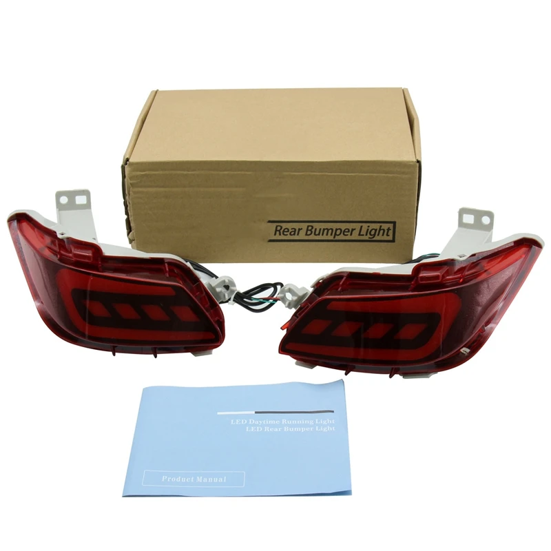 

for 2017-2018 Toyota Vios 2 Function Rear Bumper Light Brake Warning Light 2Pcs