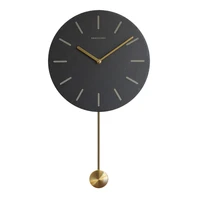 nordic luxury wall clock modern design pendulum gold creative wall clock silent quartz orologio parete home decoration zb50wc