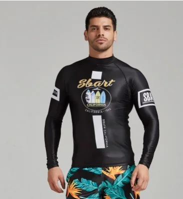 SBART Long Sleeve UV Protection Running Water Sport Rashguard Swimsuit Quick Dry Surfing Driving Suit For Bathing Beach Clothes