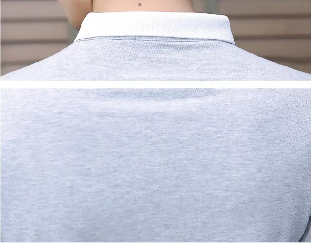 

Mens Polos Shirt Brands Male Short Sleeve Casual Slim Solid Color shirt Short Sleeve Casual Mens Cotton shirt