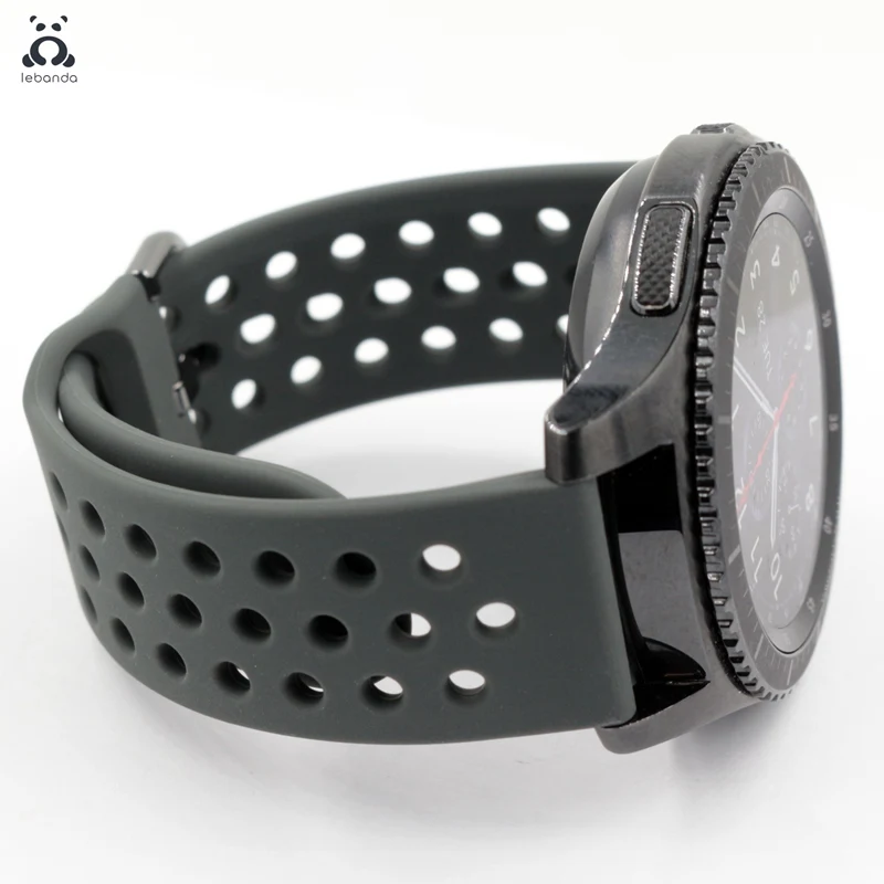 Lebanda спортивный ремешок для смарт-часов Galaxy Watch Active/42/46 мм, ремешок для HUAWEI GT силиконовый ремешок из мягкой дышащей ткани замена 20 мм/22 мм