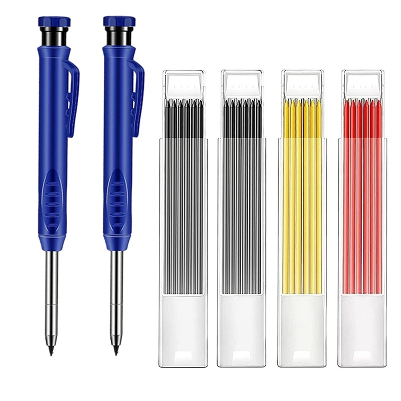 

Solid Carpenter Pencils 2 Carpenter Pencils 24 Mechanical Pencil Refill Construction Woodworking Marker for Architect