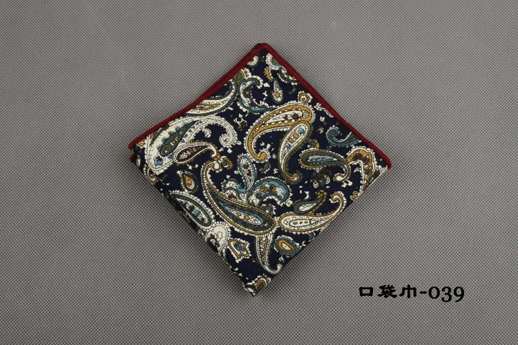 RBOCOTT мужские Напечатанные Платок хлопок цветочные& Пейсли карманные квадраты Твердые Ханки полотенце для бизнес-поездок Брошь маленький цветок из прозрачного хрусталя