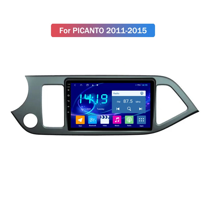 

Автомобильный радиоприемник IPS 4G + 64G 9 дюймов Android 10 автомобильный Dvd-плеер для KIA Morning Picanto 2011-2015 с аудио Радио мультимедийный Gps