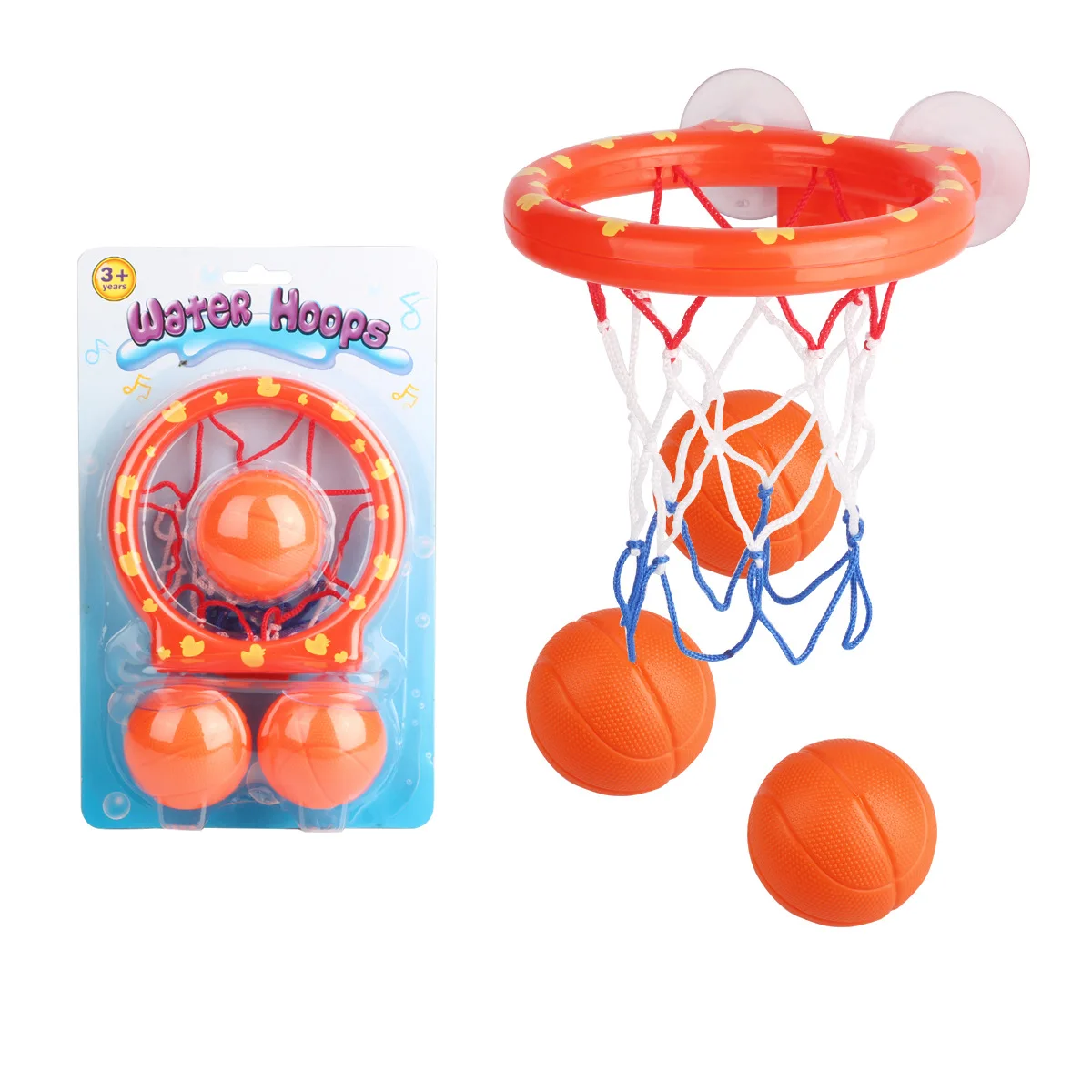 

1 Set Kids Bathroom Toys Sucker Shot Hoop Toy Children Play Educational Round Basketball Bathroom Bath Toys Gifts For Child