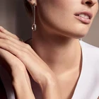 Серьги в форме капли воды с кристаллами для женщин Кристалл в стиле принцессы романтическое свадебное украшение для невесты вечеринки сувенир