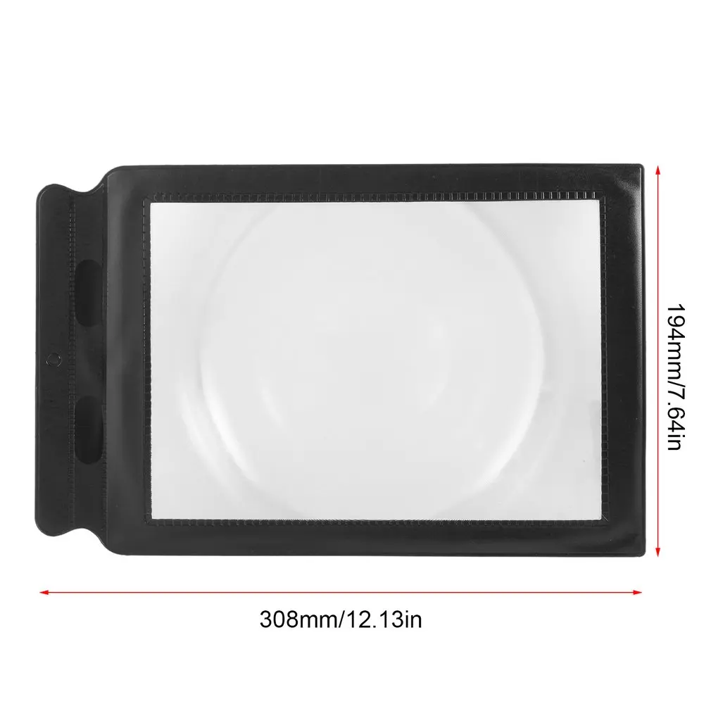 

ACEHE New 1Pc 4X Full Large Flat Page Magnifying Glass Sheet Reading Aid Lens Magnifier for Reading dropshipping