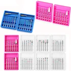 Набор сверл для ногтей, 6 шт., Алмазные Керамические каменные фрезы для электрических маникюрных дрелей, педикюрный аппарат, оборудование для дизайна ногтей