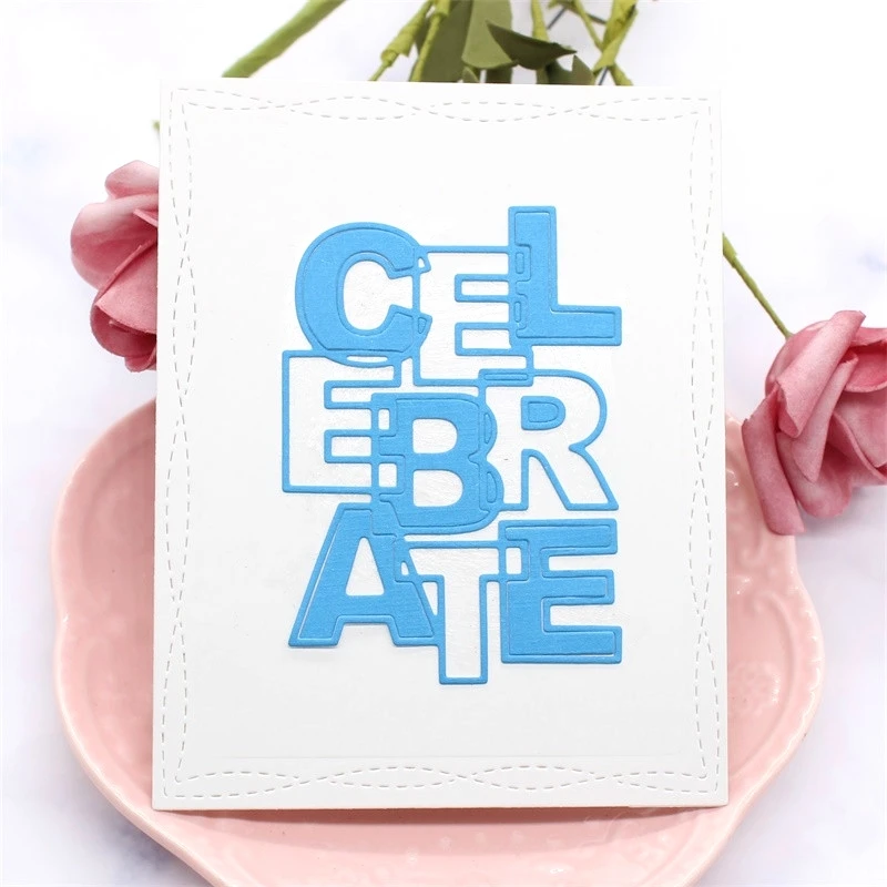 Металлические штампы KSCRAFT для празднования трафареты сделай сам