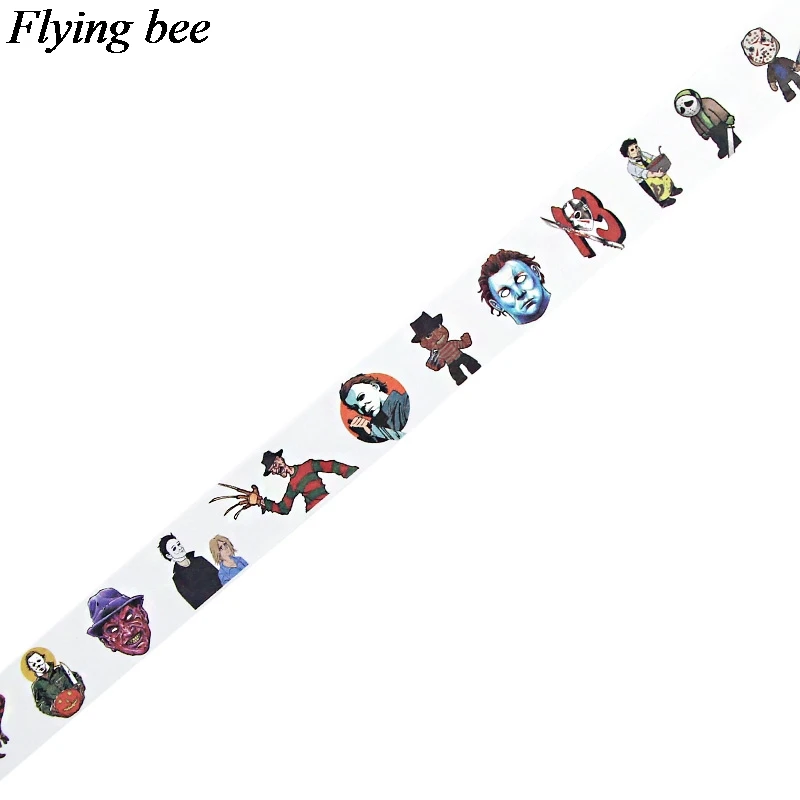 Flyingbee 4 шт./компл. ужастиков лента с рисунками убийца клейкая лента ночь перед Рождеством Бумага лента Washi Стикеры комплект X0640