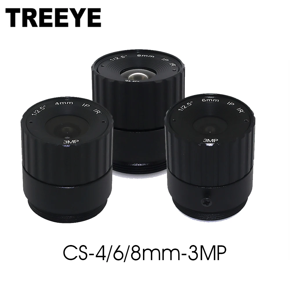Объектив с креплением CS 3 Мп 4/6/8 мм 1/2 5 дюймов формат диафрагмы F1.4 HD CCTV