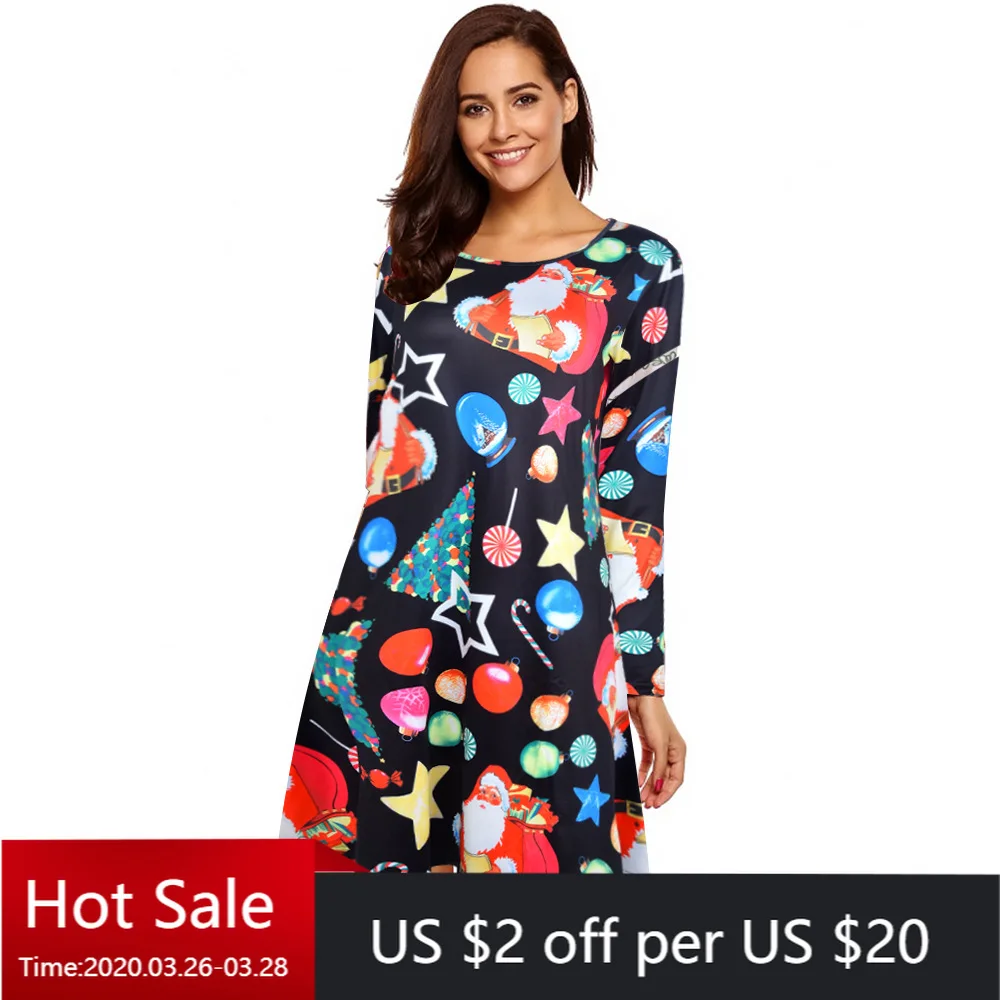 Женское платье трапеция с длинным рукавом осень 2018|Женские платья| |