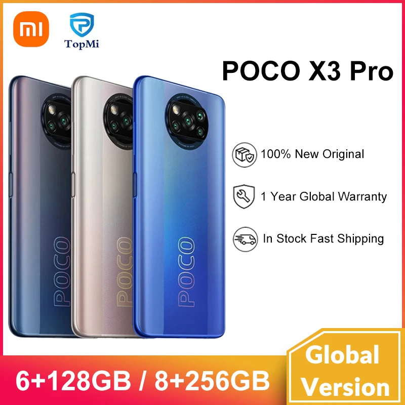Смартфон глобальная версия POCO X3 Pro 128 ГБ/256 ГБ Snapdragon 860 NFC 6 67 дюйма 120 Гц 5160 мАч 33 Вт