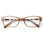 Женские классические дизайнерские ацетатные оправы для очков с пружинным шарниром