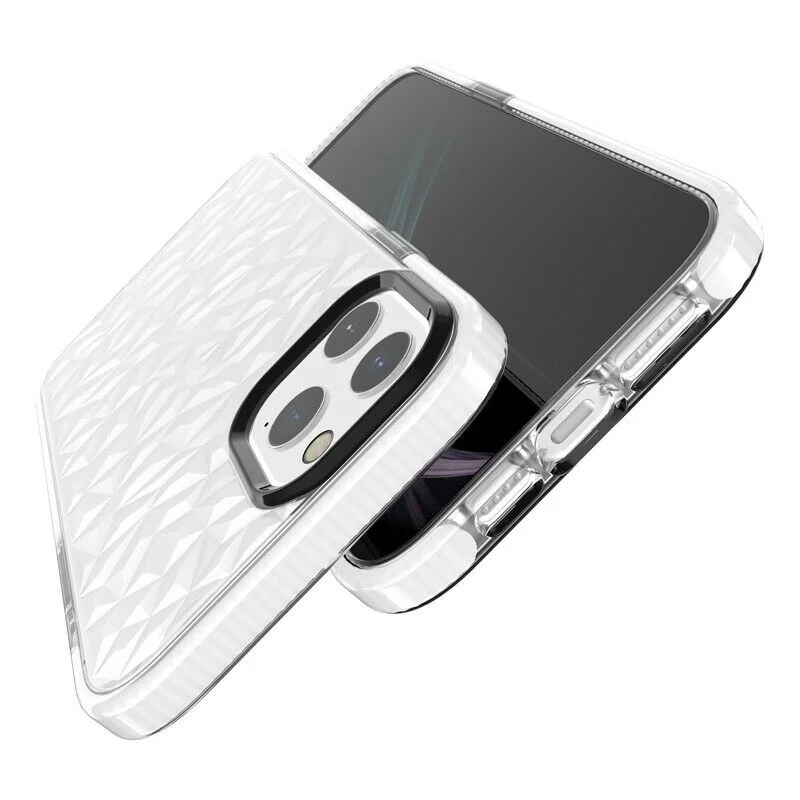 

Luxe Coque For iPhone 12 Mini 12 Pro Max Antichoc Silicone Solide Motif Diamant 3D
