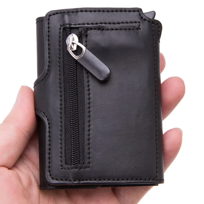 Черный складной кошелек Maideduod с технологией RFID чехол для ID карты мужской
