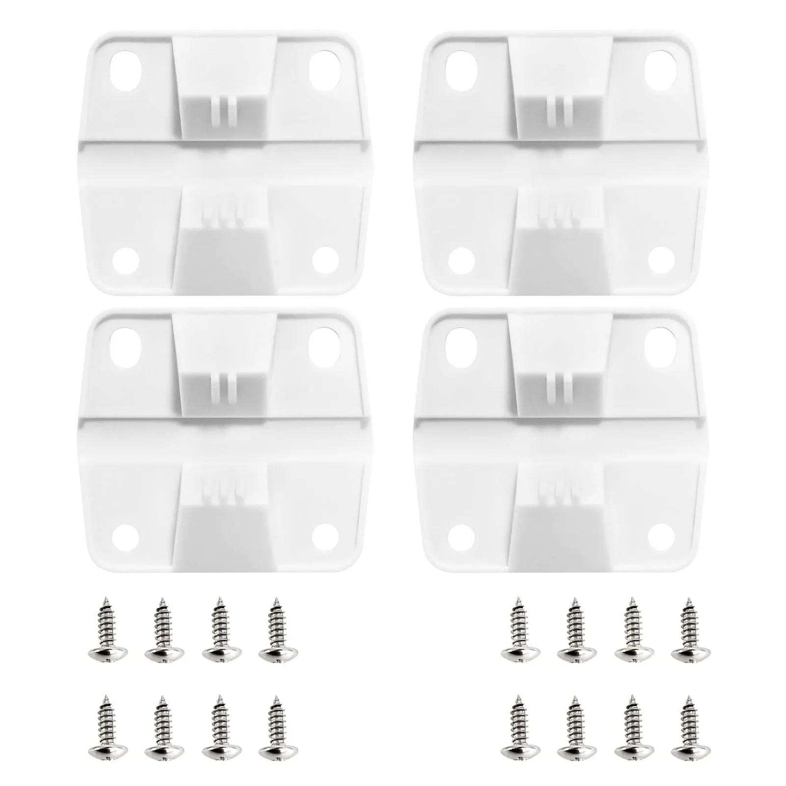 

4 Pcs Igloo Cooler Plastic Hinges Cooler Replacement Hinges With 16 Pcs Screw For Ice Chest Igloo Cooler Parts Replacement