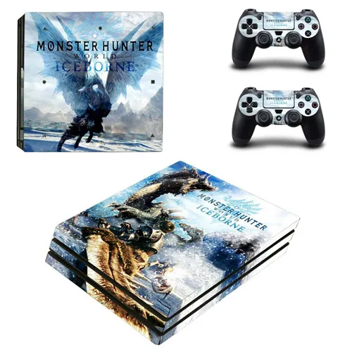 YSP4P-3489 Monster Hunter World Iceborne PS4 Pro наклейка на кожу для sony playstation 4 консоль и контроллеры PS4 Pro наклейка на кожу s - Цвет: YSP4P-3489