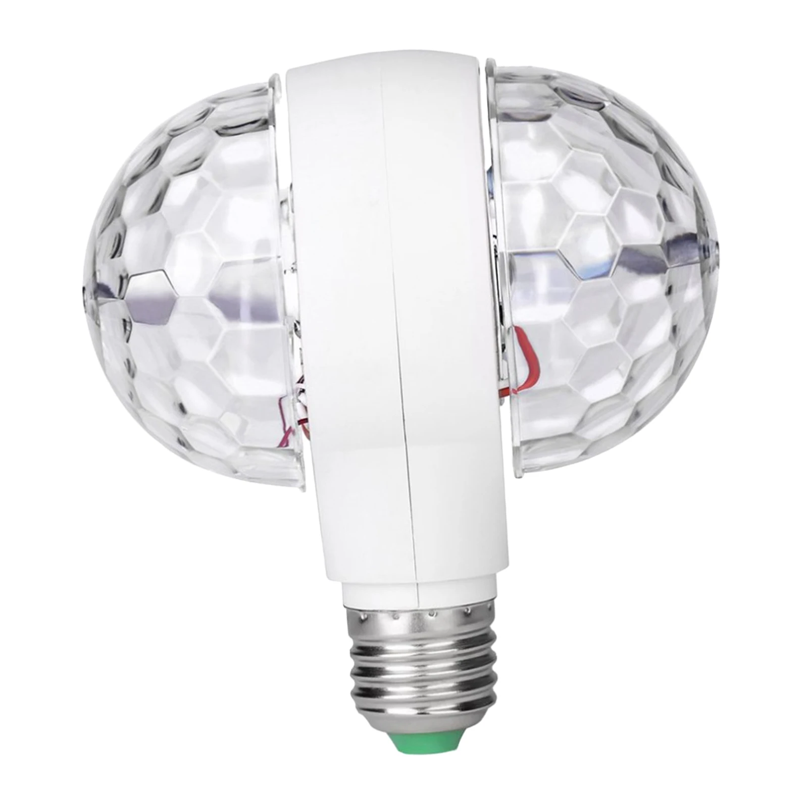 

DJ Disco RGB E27 6W Light Ball Bulb Two-Head Rotating Effects Lighting Decor