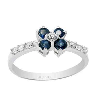 

Cute Sapphire Silver Ring for Girl 2mm 100% Natural Sapphire Ring 925 Silver Sapphire Jewelry Brithday Gift for Woman