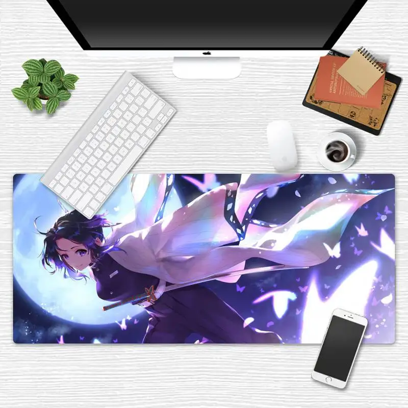 

Kimetsu No Yaiba Beautiful Anime Mouse Mat Game Office Work Mouse Mat pad X XL Non-slip Laptop Cushion mouse pad
