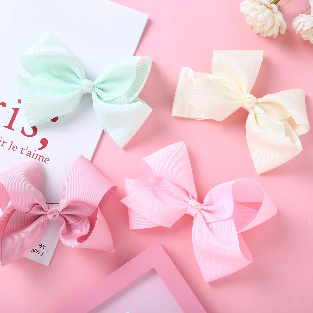 

Bow Hair Pin Baby Hair Accessories Clips Candy Color Stripe Hair clips For Girls kids Headdress Toddler barrettes Child Headwear