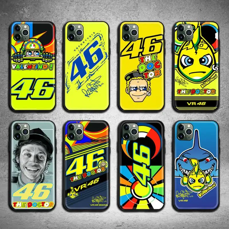 Навсегда Росси мотоцикл чехол для мобильного телефона iphone 12 11 Pro Max Мини XS 8 7 6 6S Plus X