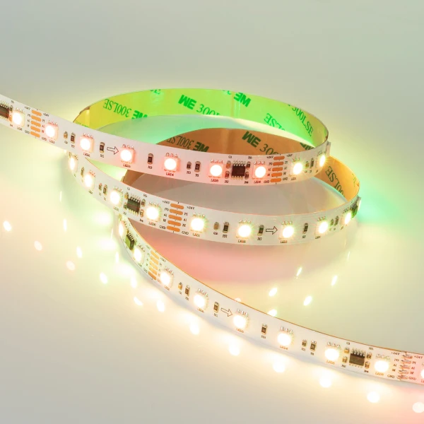 Светодиодная лента DMX-5000-5060-60 24V Cx6 RGB (12mm 14.4W/m IP20) ( Открытый IP20). Упаковка 5 м |
