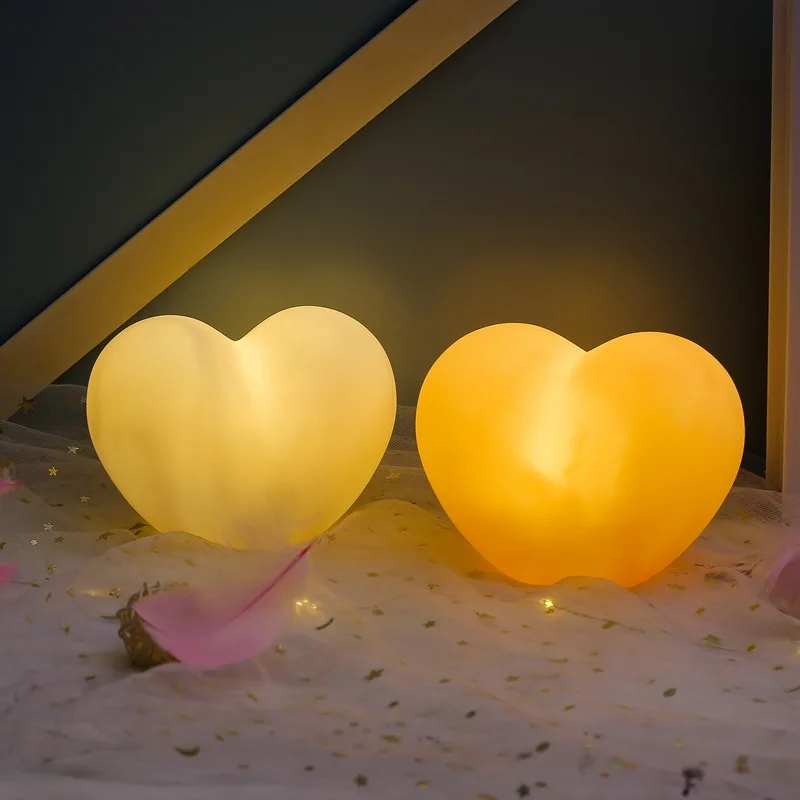 

1 Set LED Kids Bedroom Night Light Battery Charge Heart Kids Children Gifts Toys Living Room Bedside Room Lights Ornaments