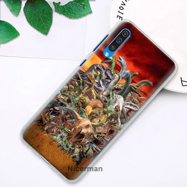 12 Динозавры юрского периода телефонные чехлы для samsung Galaxy A10 A20e A30 A40 A50 A60 A70 A80 A6 A8+ A7 A9 жесткий чехол из поликарбоната - Цвет: 12