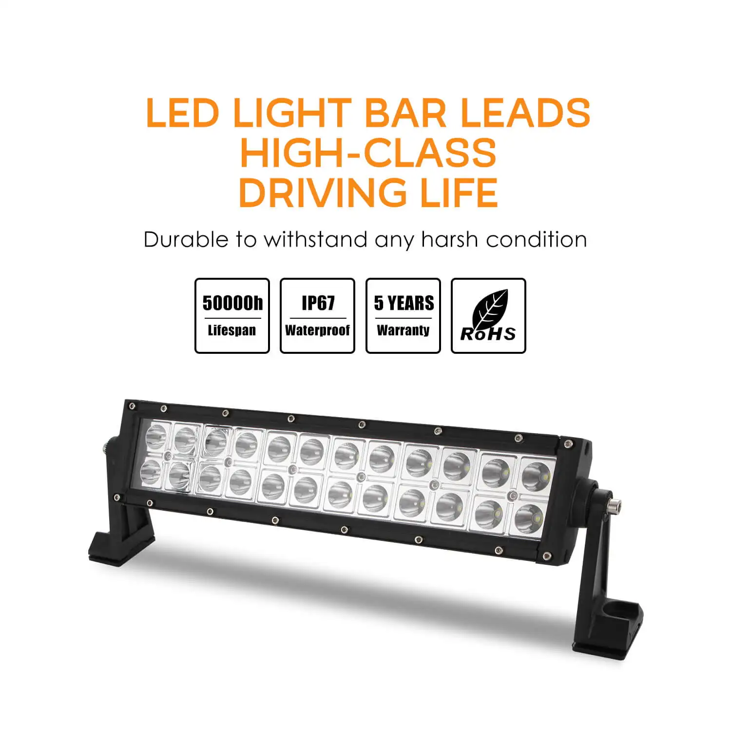 

1 piece 13 INCH Tractor Accessories 24V Foco Led Strobe Lights For Cars 12V for Boat Trucks Tractor SUV ATV Niva 4x4