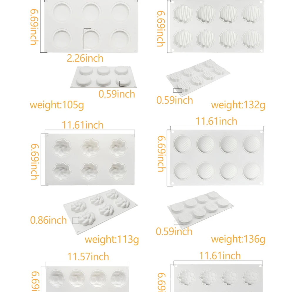 3d mould Набор Мини Тарт твист/глэм набор Тарт кольцо silikomar100% Платина силиконовые формы для пирожных/силиконовые формы для пирожных 067