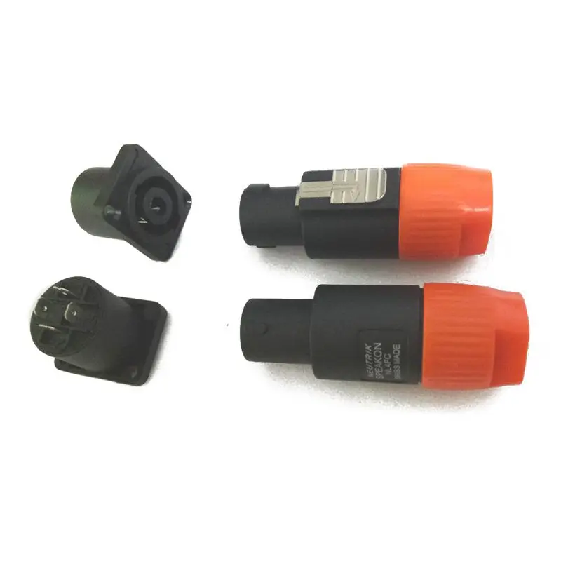 

(10PCS Speakon 4 Pin Male Plug +10PCS female) Compatible Audio Cable Connectors