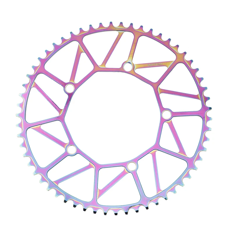 

GOLDIX colorful positive and negative gear disc 130BCD small wheel folding bike sprocket wheel 48/50/52/56/58 teeth shimano105