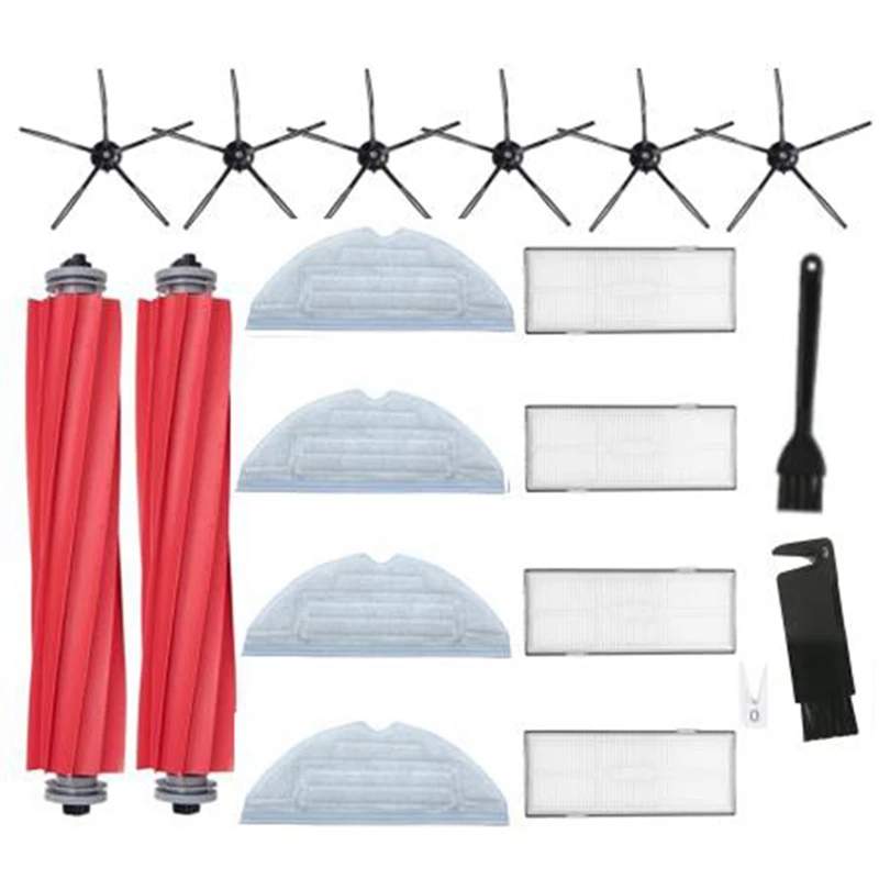 

For Xiaomi Roborock S7 T7S T7PLUS Detachable Main Side Brush Mops Cloths Filter Kit Robotic Vacuum Cleaner Accessories