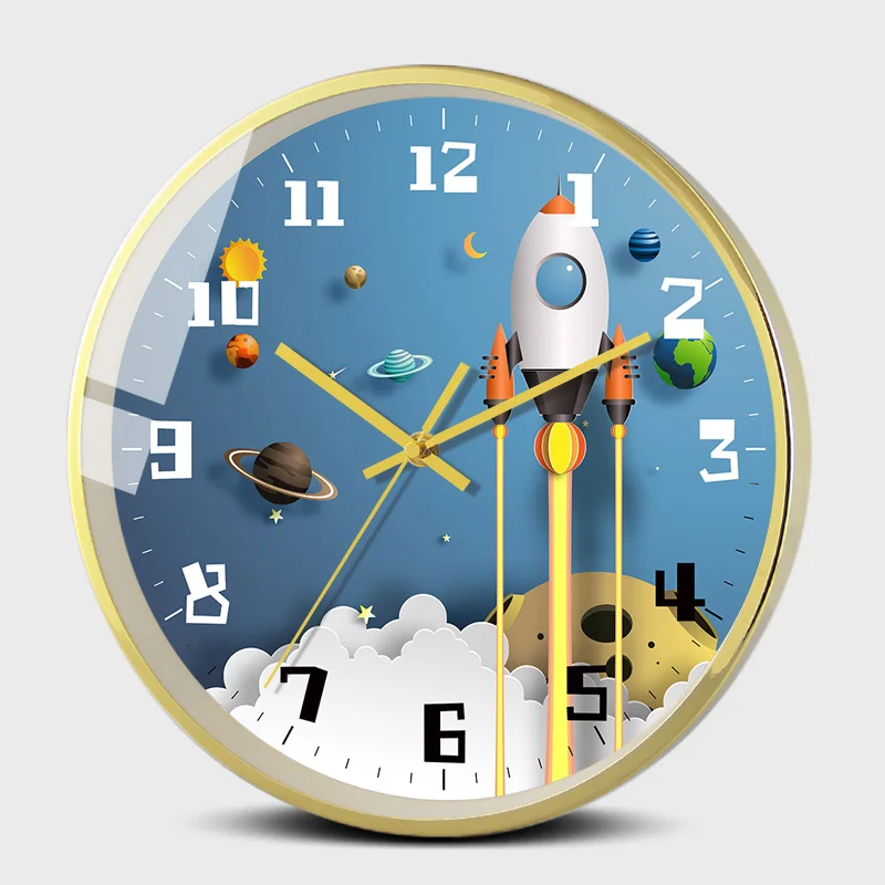 

Cartoon Simple Wall Clock Creative Nordic Minimalist Unique Cute Art Wall Clocks Kids Room Reloj Mural Home Decoration EA50ZB