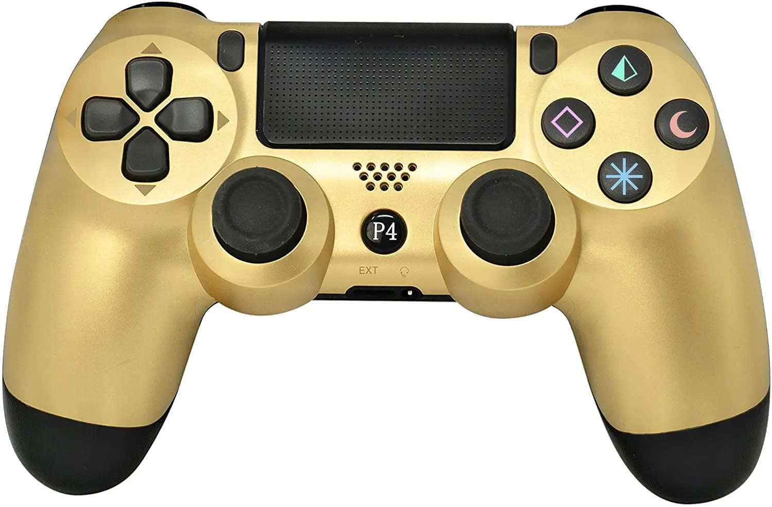 

Chasdi Ps4 Controller V2 Wireless Bluetooth with USB Cable for Sony Playstation 4 Compatible with Windows Pc & Android Os (Gold)