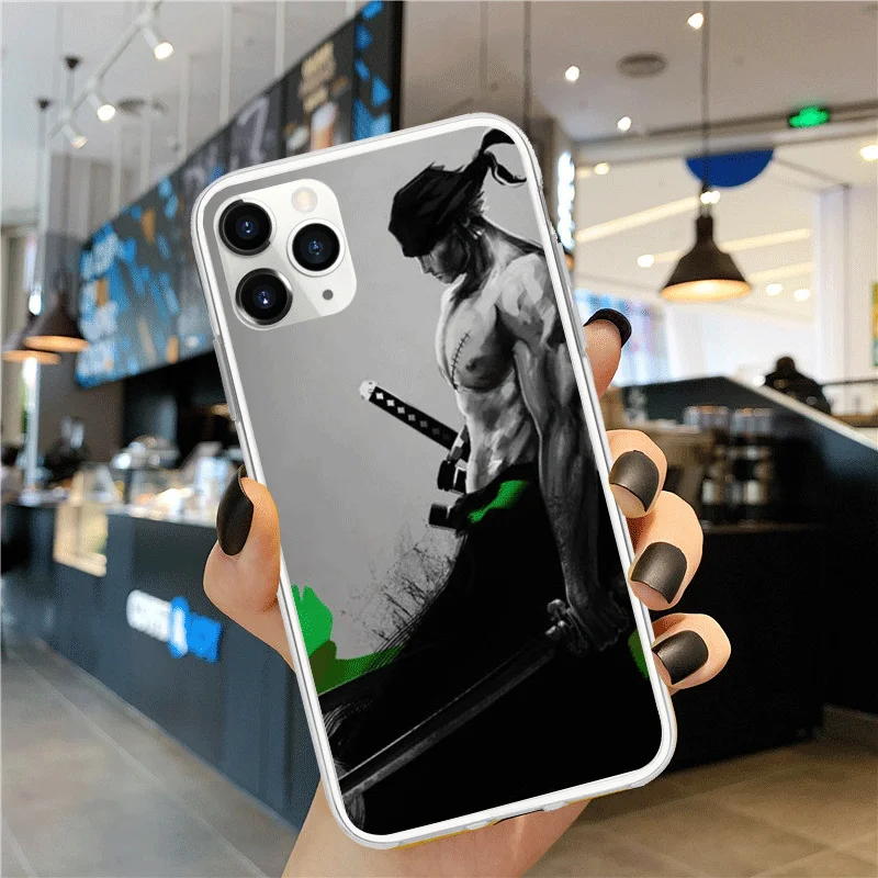 

Roronoa Zoro Anime Soft Silicone TPU Phone Case Cover Shell For iPhone SE2020 6 6s 7 8 Plus X XR XS 11 12 Mini Pro Max