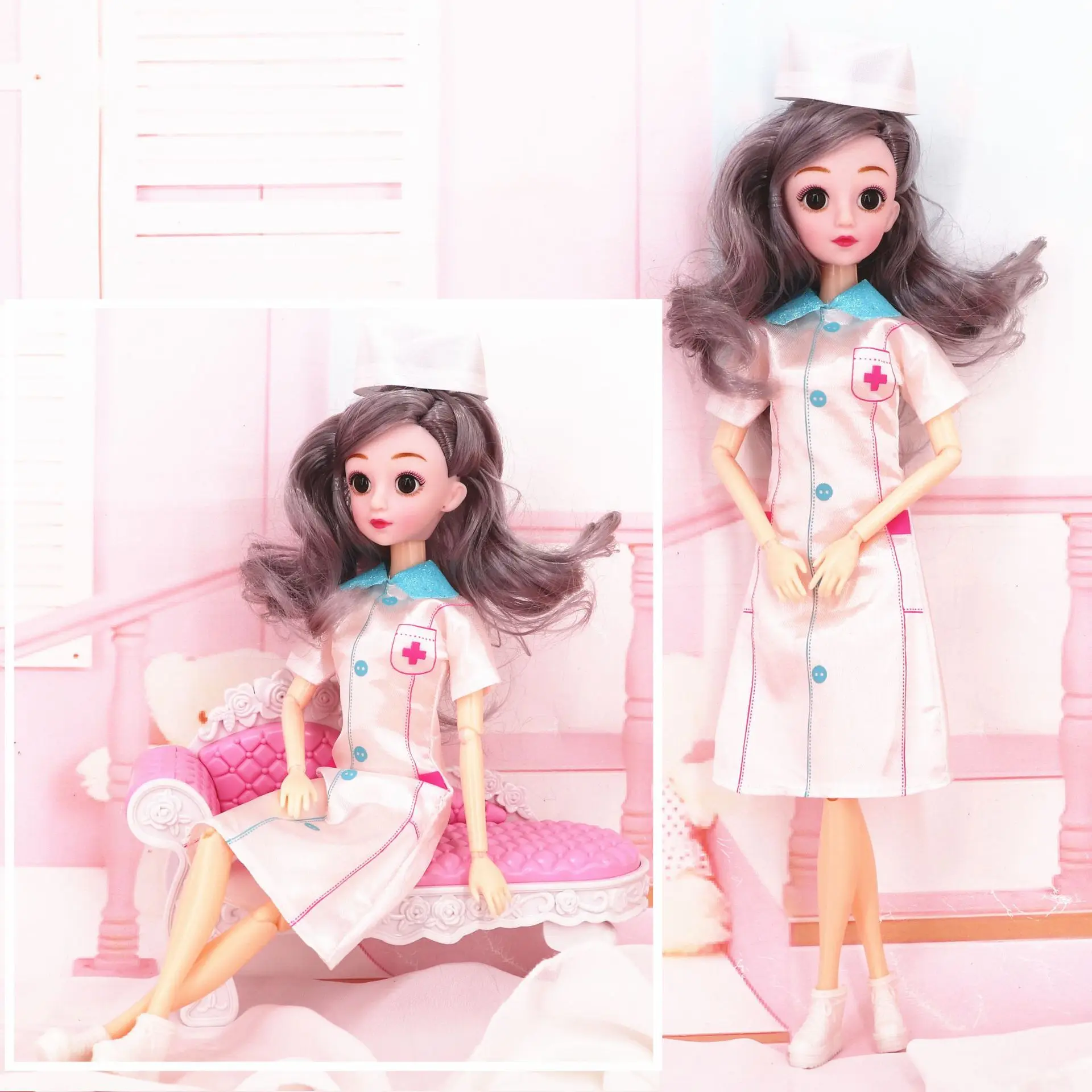Новая кукла NK униформа медсестры шляпа модное платье одежда доктор одеваются