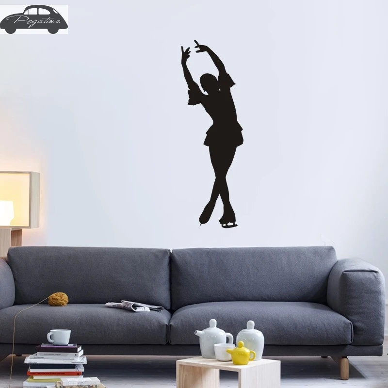 Фигурное катание наклейка на лыжах ледовые спортивные плакаты виниловые Pegatina