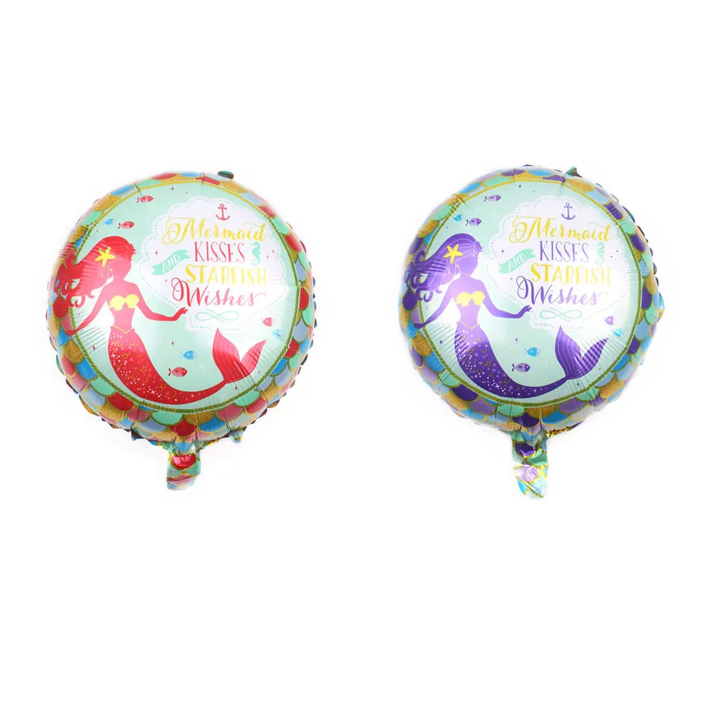 18 дюймов Русалочка Фольга Воздушный шар Дети надувные игрушки декорации с днем